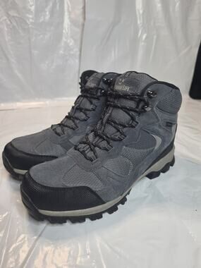 Outdoor Life Men's Aspen Boots Waterproof Hiking Work Boot Shoes Grey Size 11 US
